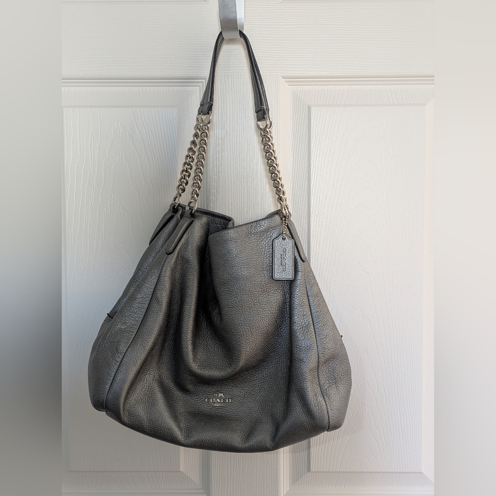 Coach Edie 31 Pewter Shoulder Bag